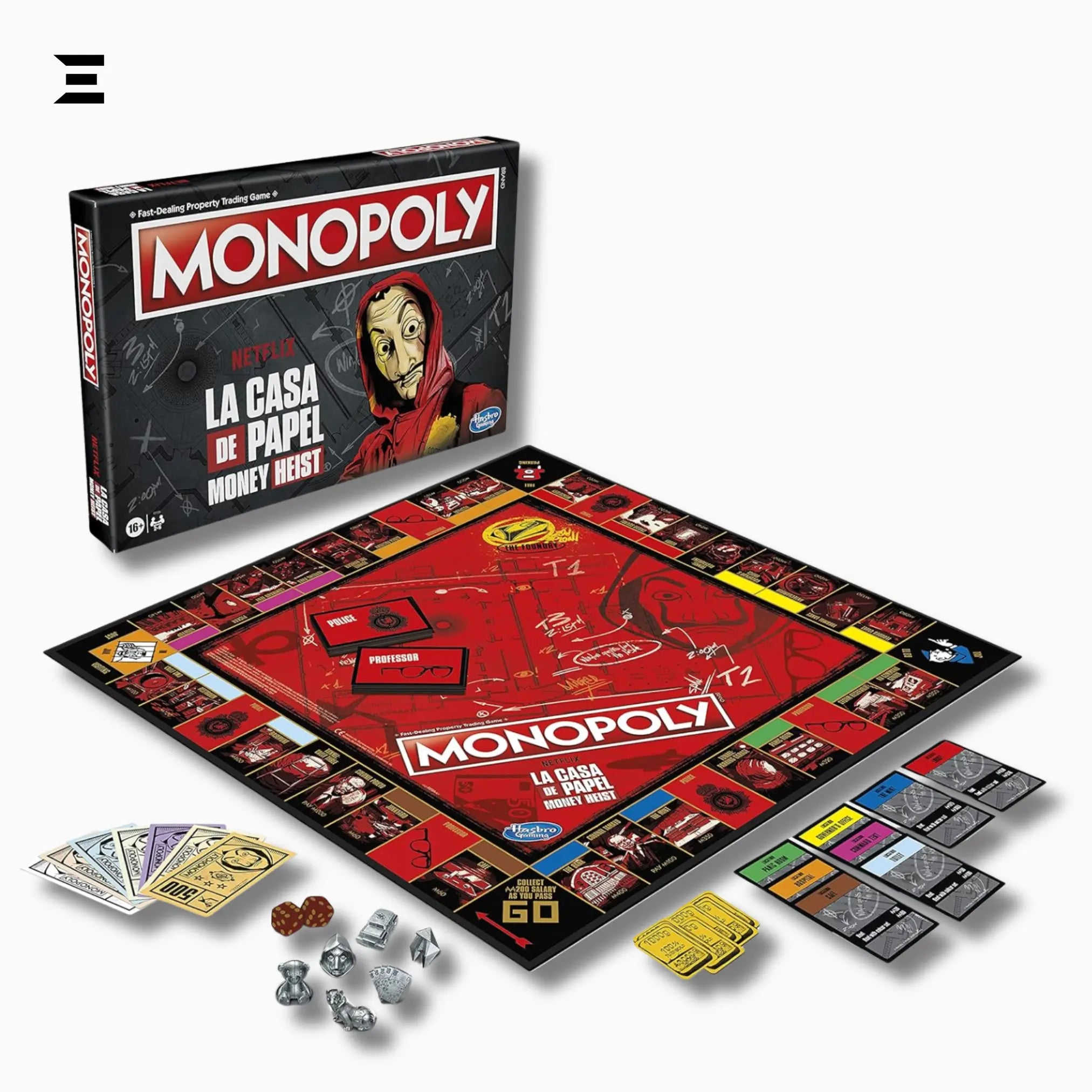 Monopoly: Netflix House of Money Edition – La Casa de Papel Board Game (English) IBRELIA