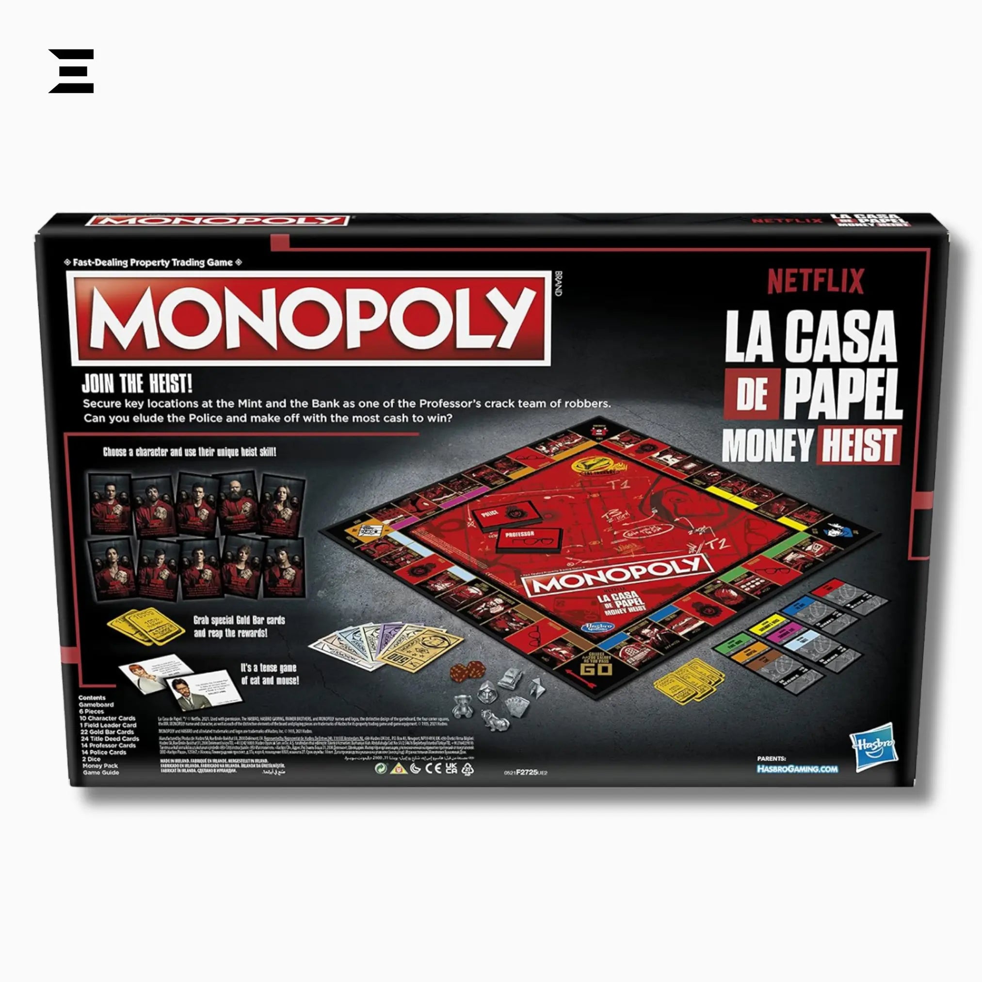 Monopoly: Netflix House of Money Edition – La Casa de Papel Board Game (English) IBRELIA