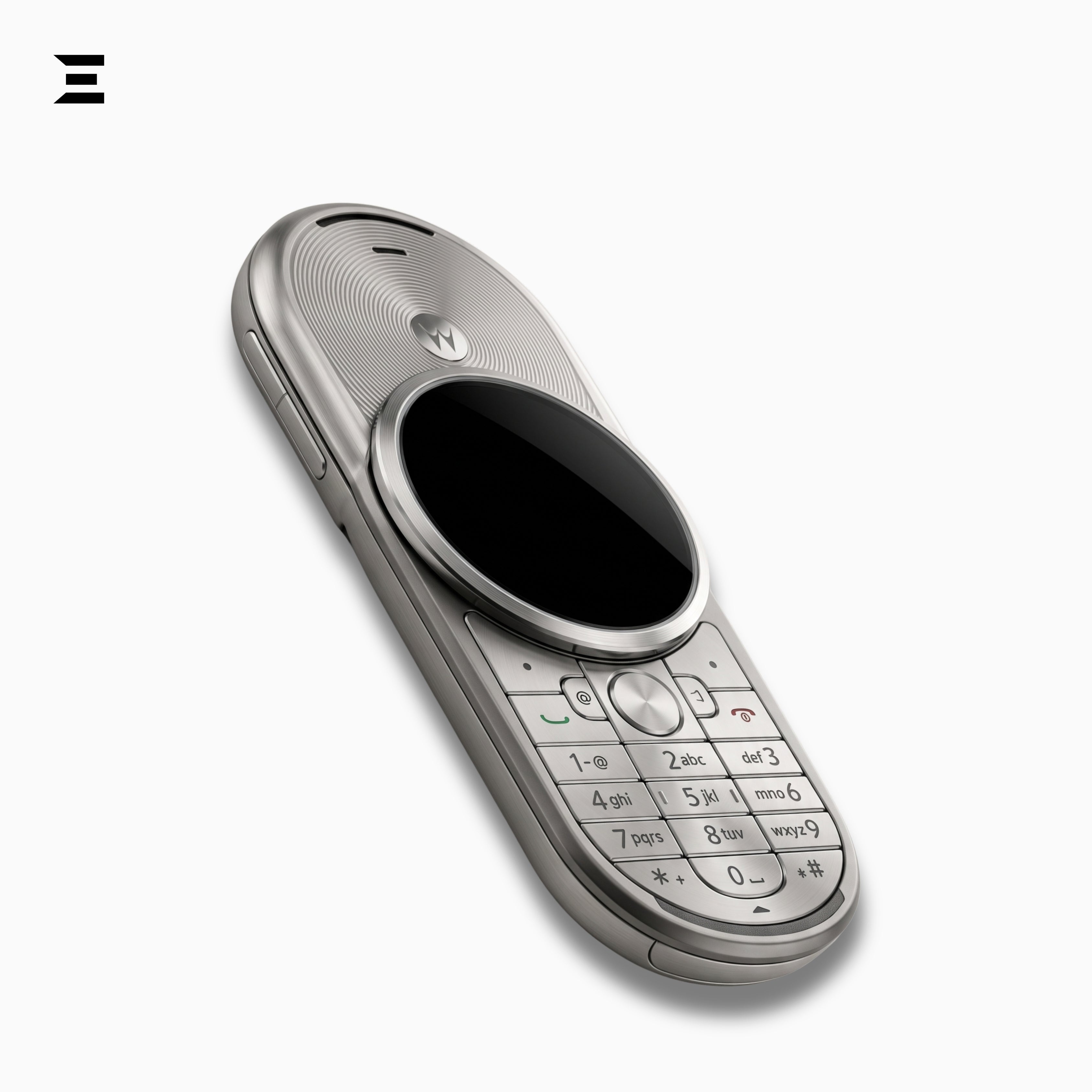 Motorola AURA R1 Silver (Unlocked) Luxury Rotary Mobile Phone – New in Premium Presentation Box