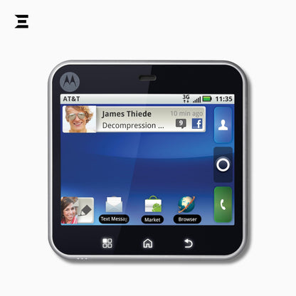 Motorola Flipout MB511 (Unlocked) Square Android Smartphone with Swivel QWERTY Keyboard – Complete Box Set