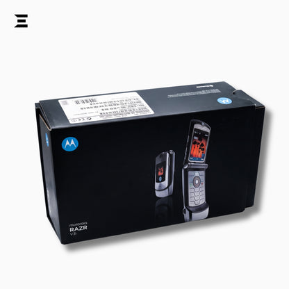 Motorola RAZR V3i (Unlocked) Premium Flip Phone – Complete Boxed Set with Accessories | Collector's Edition