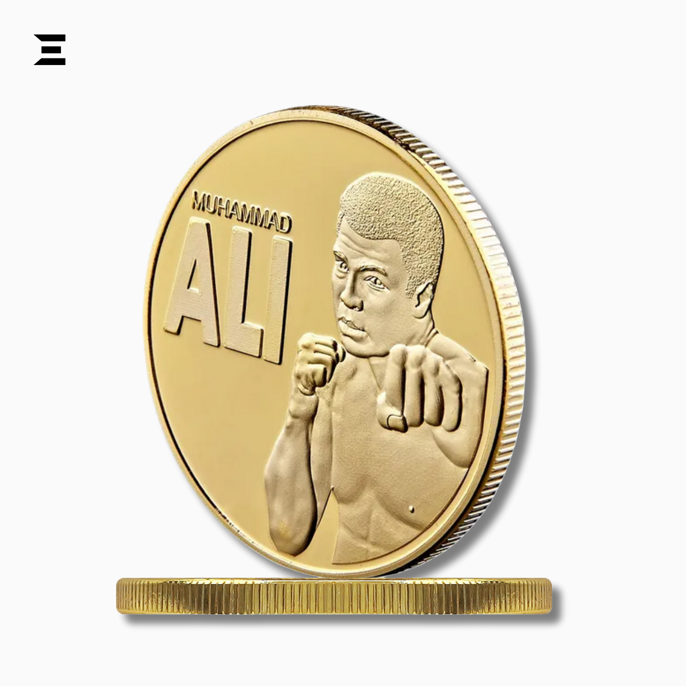 Muhammad Ali Boxing Champion Gold Plated Souvenir Coin – Sportsman of the Century Collectible IBRELIA
