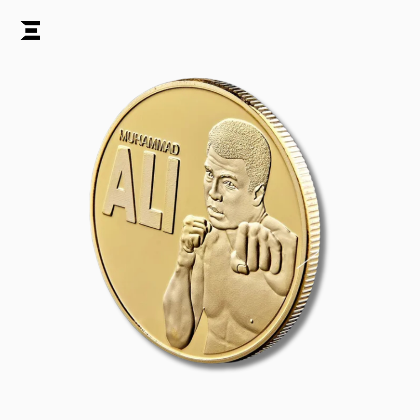 Muhammad Ali Boxing Champion Gold Plated Souvenir Coin – Sportsman of the Century Collectible IBRELIA
