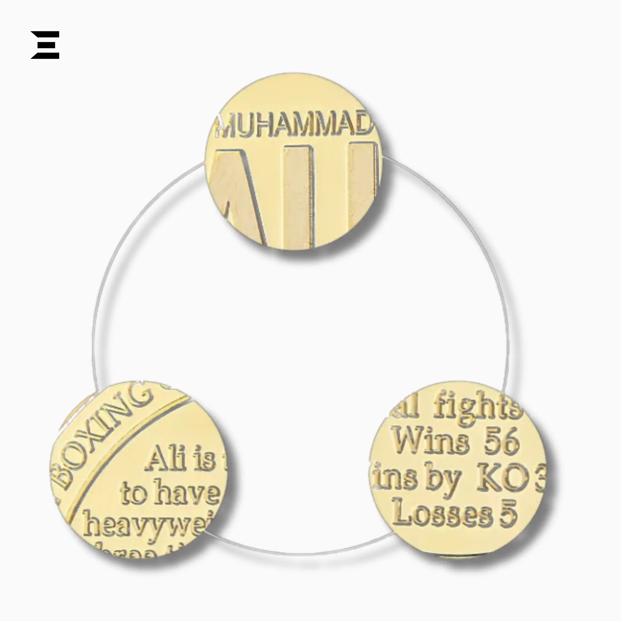 Muhammad Ali Boxing Champion Gold Plated Souvenir Coin – Sportsman of the Century Collectible - IBRELIA
