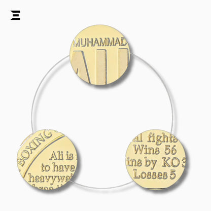 Muhammad Ali Boxing Champion Gold Plated Souvenir Coin – Sportsman of the Century Collectible - IBRELIA