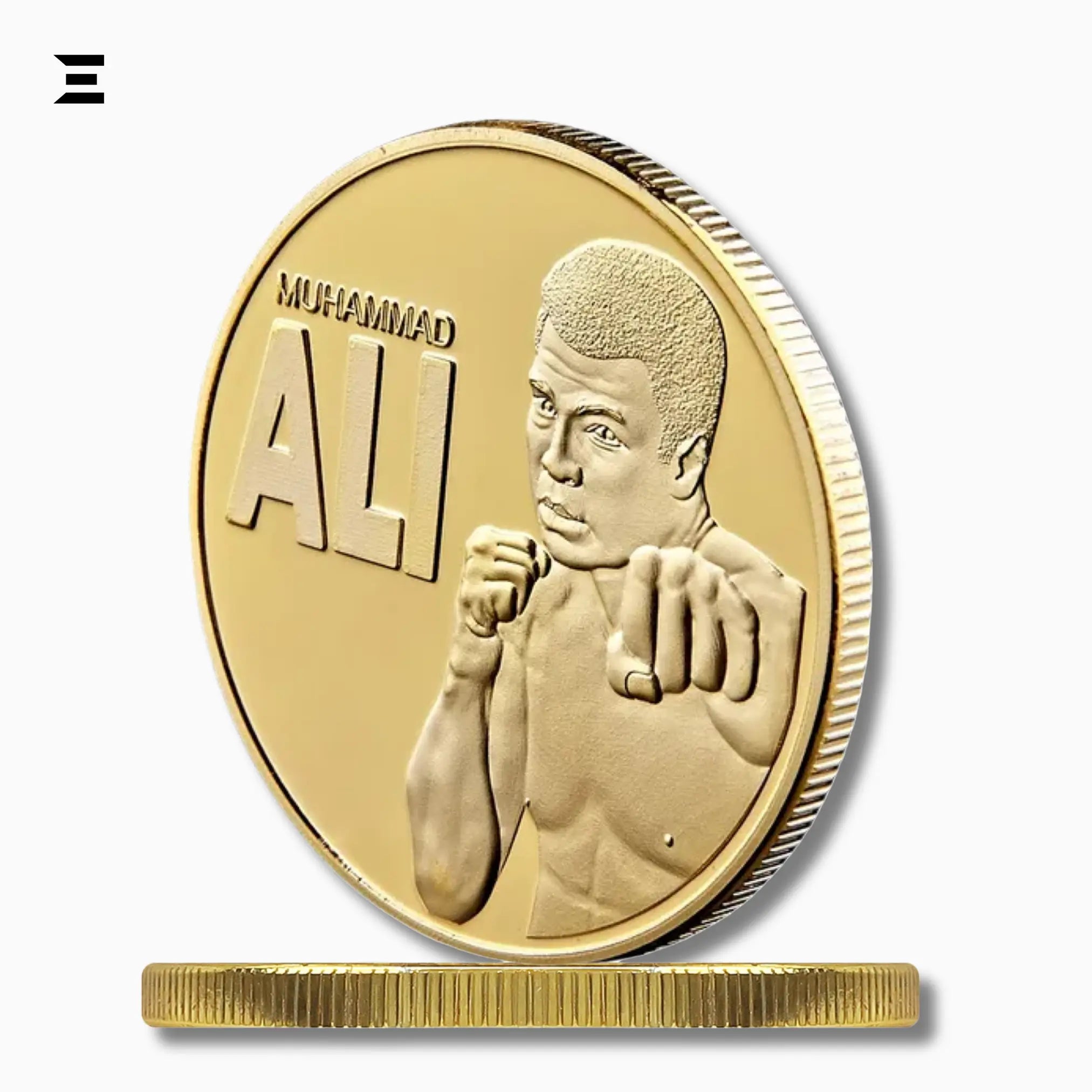 Muhammad Ali Boxing Champion Gold Plated Souvenir Coin – Sportsman of the Century Collectible - IBRELIA
