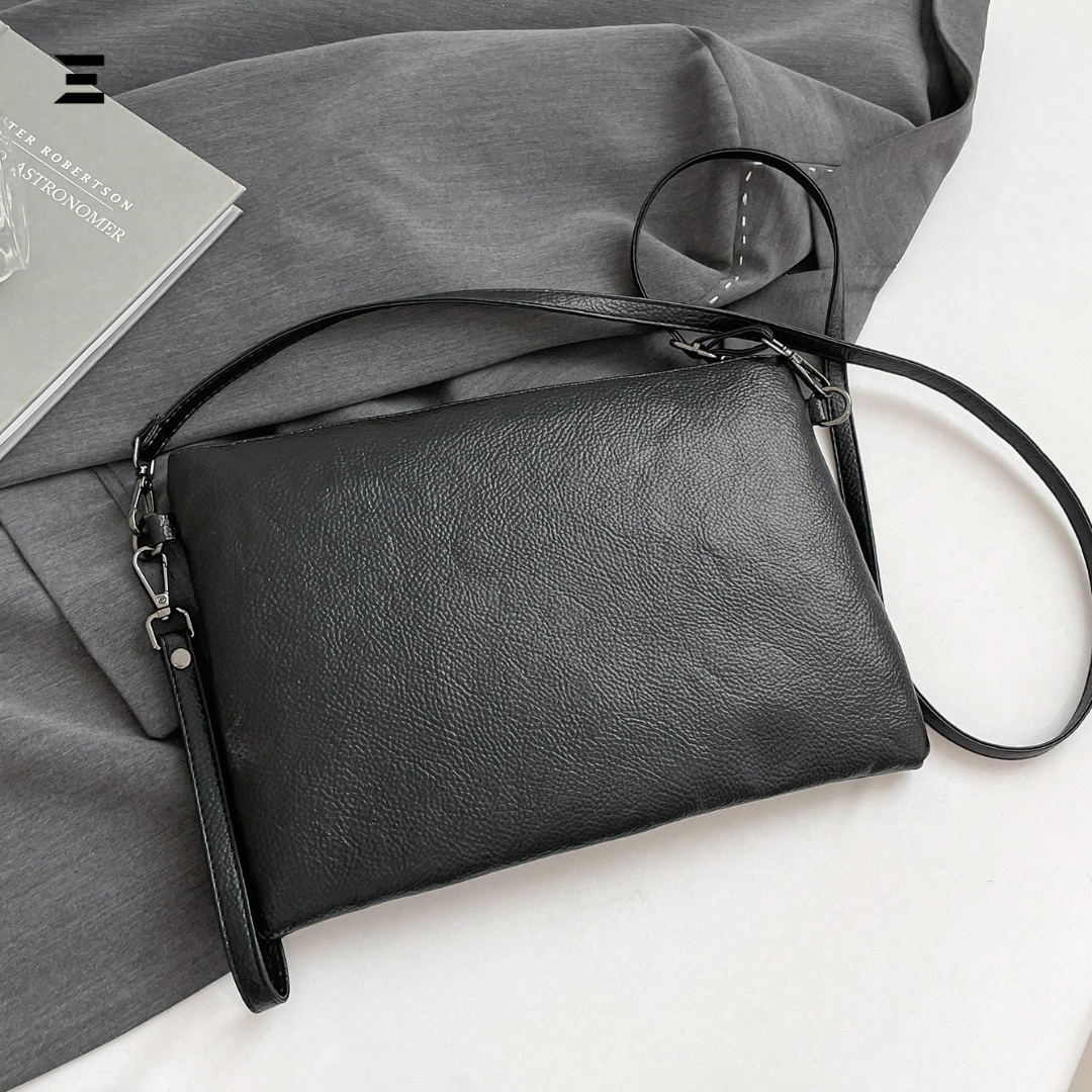 Black Studded Gothic Shoulder Bag – High-End Y2K Crossbody Clutch & Envelope Handbag for Women