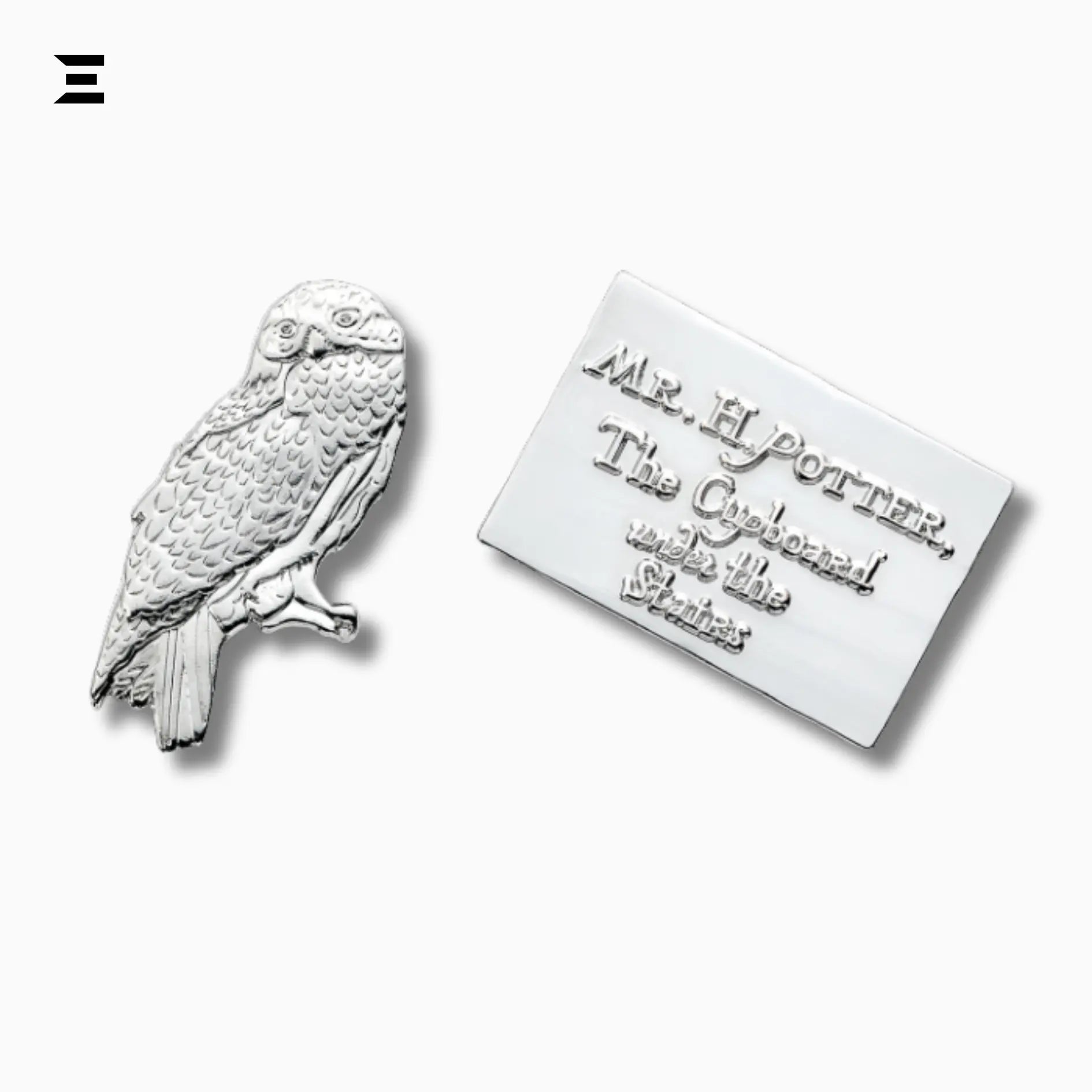 Harry Potter Hedwig & Hogwarts Letter Pin Badge – Official Silver Plated Collectible IBRELIA