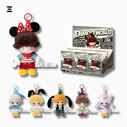 DIMOO World × Disney Vinyl Plush Keychain Blind Box (16cm) | IBRELIA™ IBRELIA