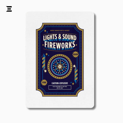 Fireworks Playing Cards – Limited Custom Deck by USPCC (Poker Size) - IBRELIA