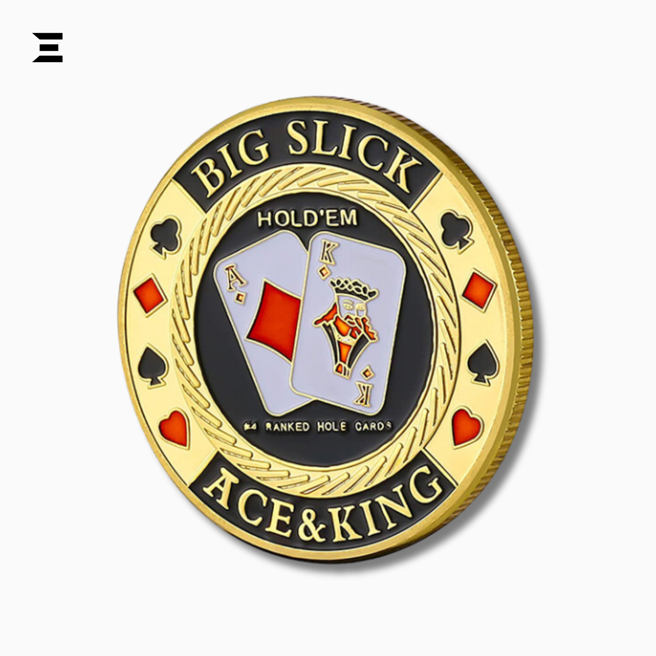 Poker Card Guard – Big Slick Ace & King | Texas Hold’em Protector Coin IBRELIA