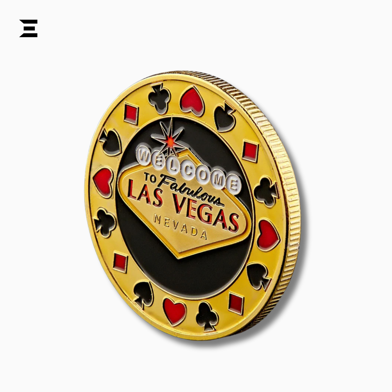Poker Card Guard – Welcome to Las Vegas | Casino Collectible Coin IBRELIA