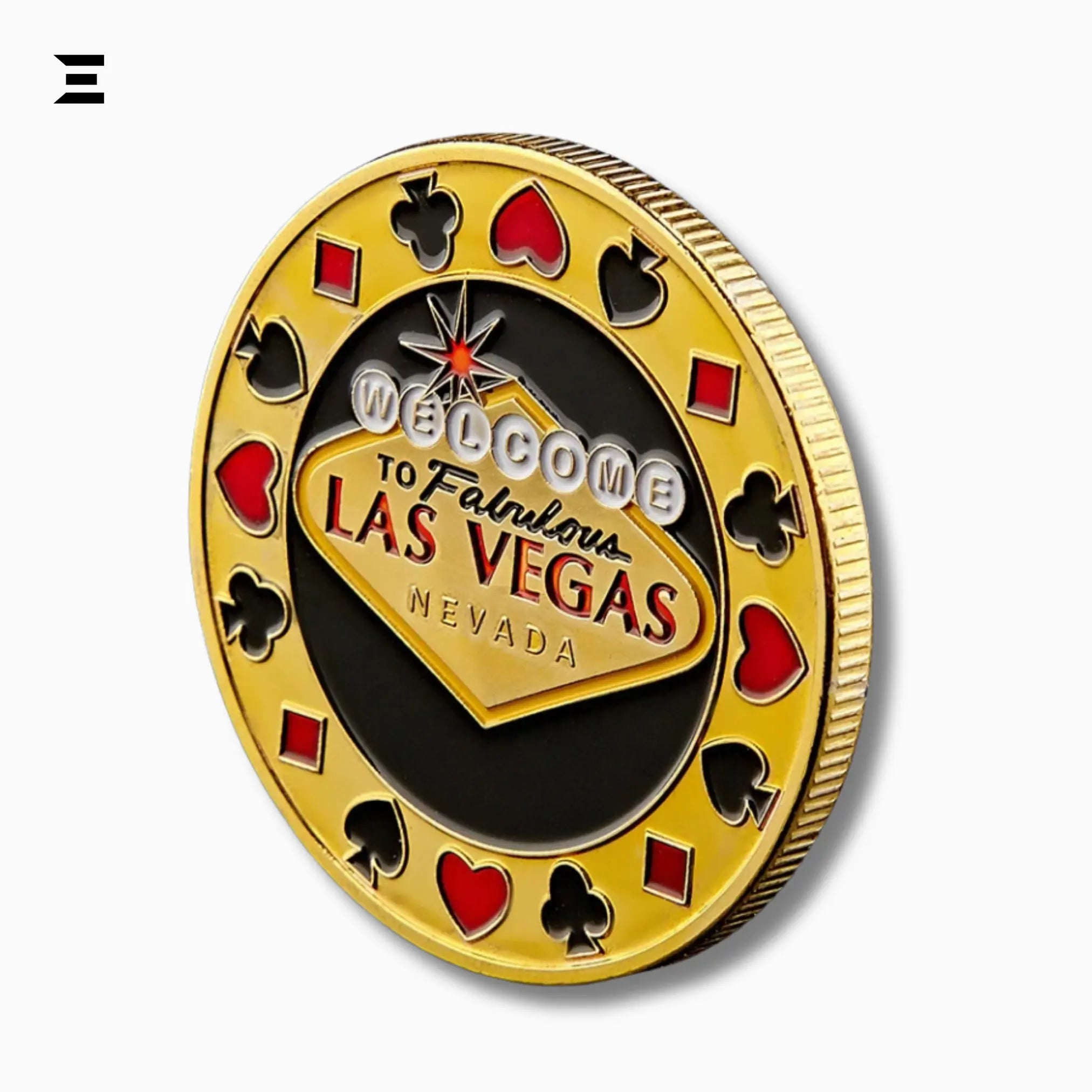 Poker Card Guard – Welcome to Las Vegas | Casino Collectible Coin - IBRELIA