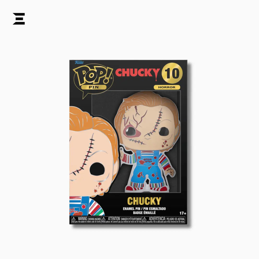 Funko Pop! Pin – Chucky #10 (Child’s Play Horror Collectible) IBRELIA