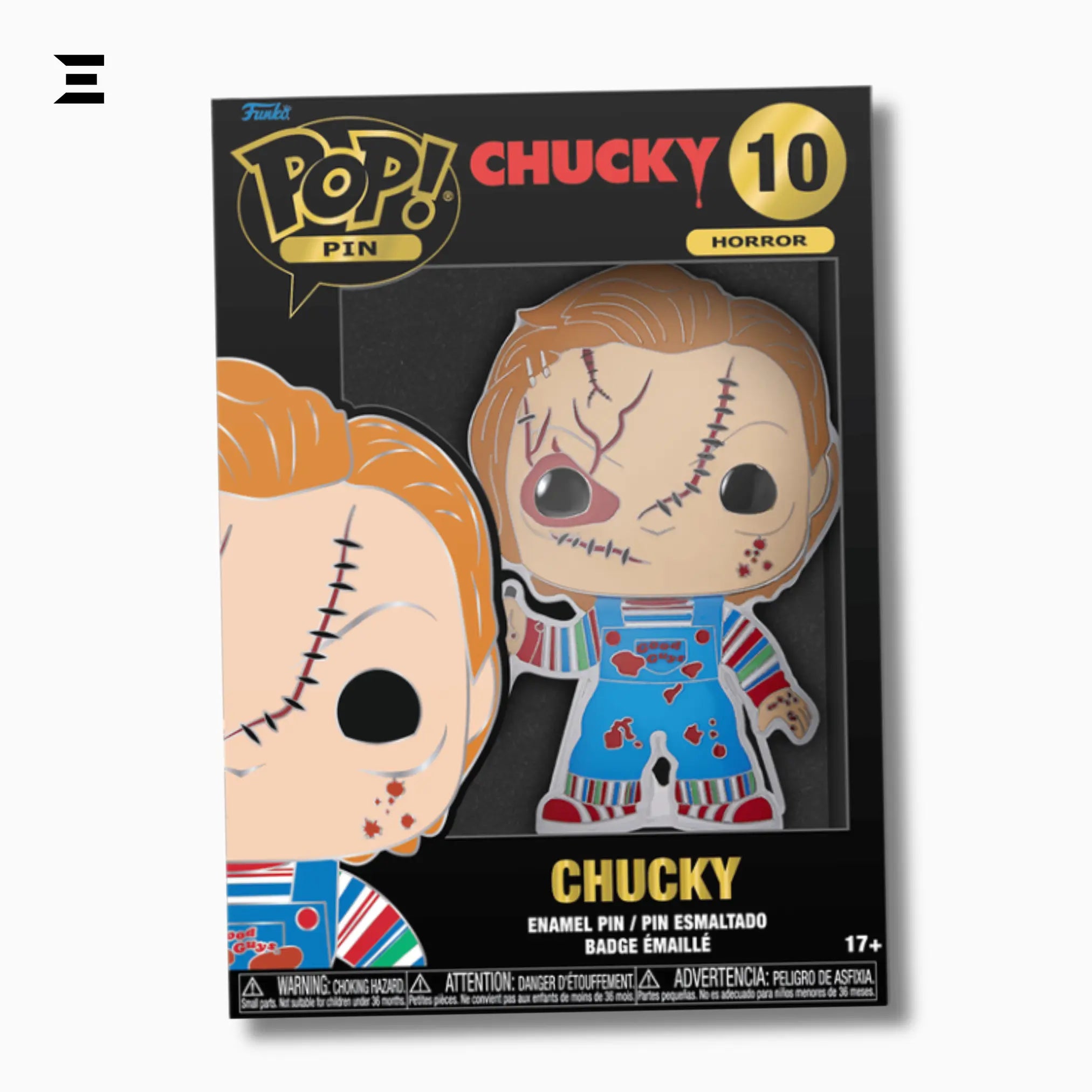 Funko Pop! Pin – Chucky #10 (Child’s Play Horror Collectible) IBRELIA