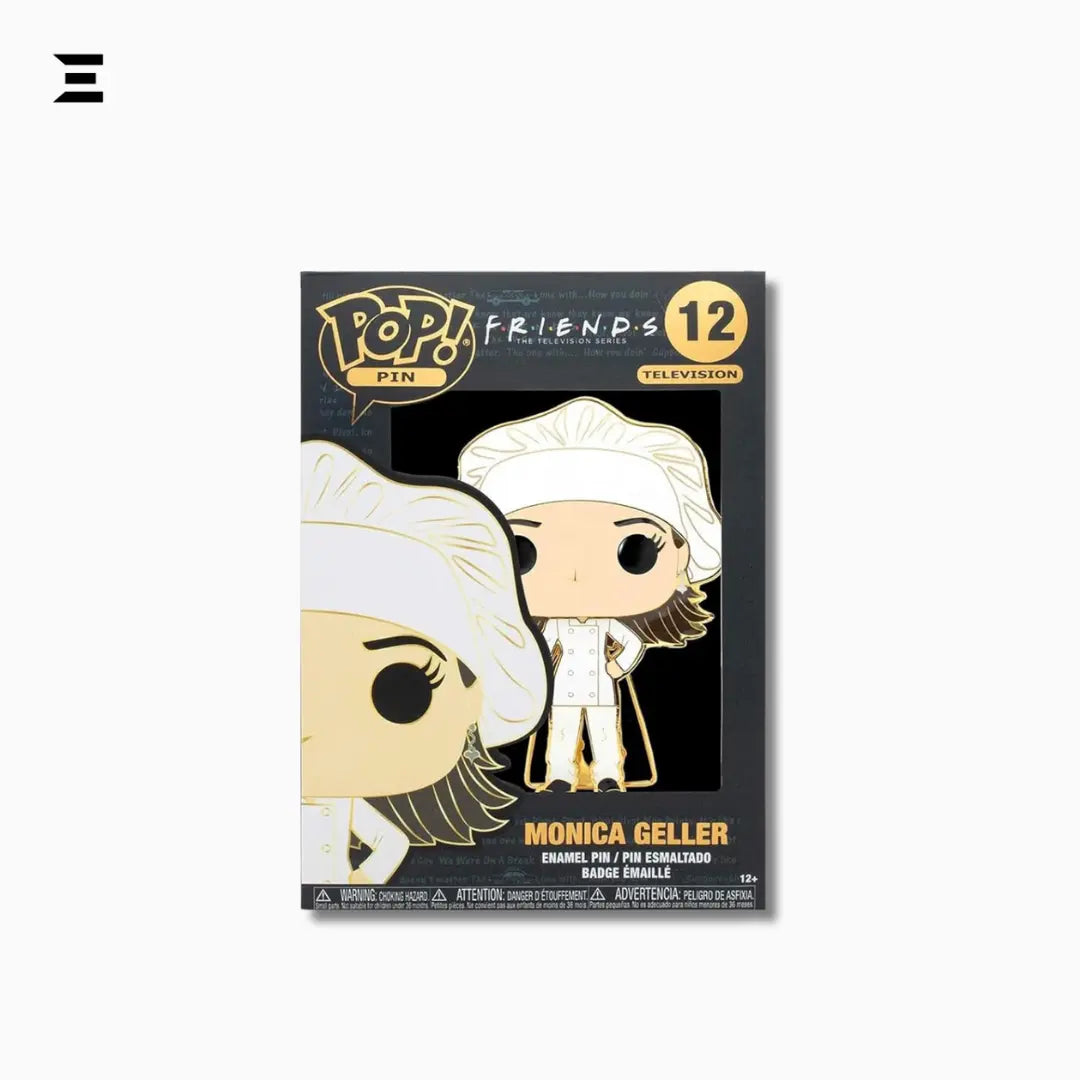 Funko Pop! Pin – Friends Monica Geller #12 (TV Show Collectible Enamel Pin) IBRELIA