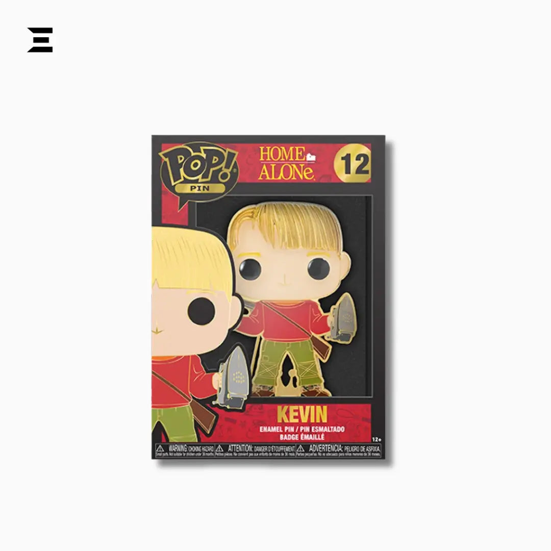 Funko Pop! Pin – Home Alone Kevin McCallister #12 (Movie Collectible Enamel Pin) IBRELIA