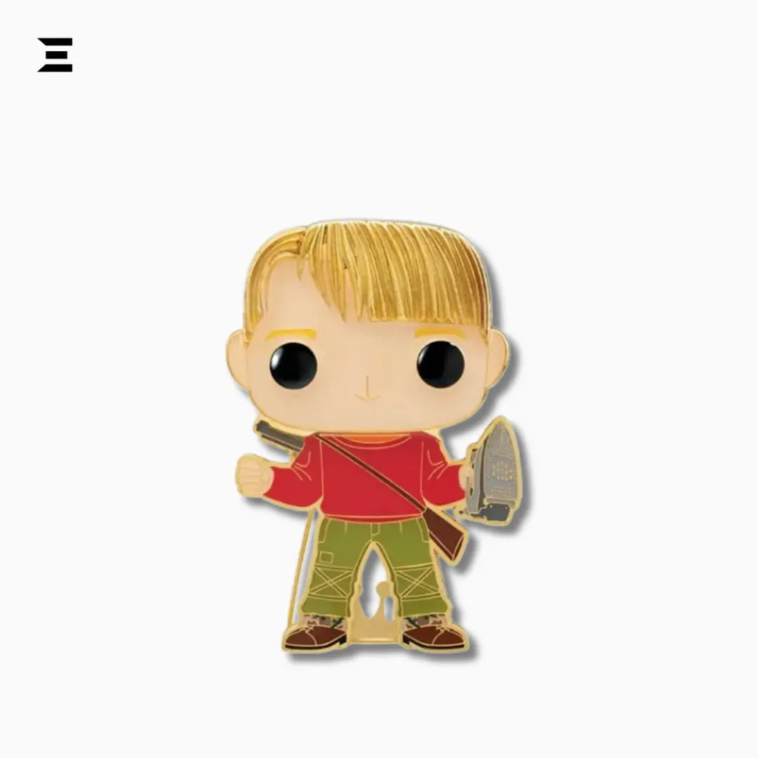 Funko Pop! Pin – Home Alone Kevin McCallister #12 (Movie Collectible Enamel Pin) IBRELIA