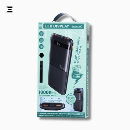 Remax RPP - 71 Piloteer Power Bank – 10000mAh, PD20W + QC22.5W, Triple Output - IBRELIA