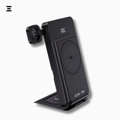 Remax RPP - D3 Power Bank – 10000mAh, 15W Magnetic Wireless, 5 - in - 1 Folding Stand - IBRELIA