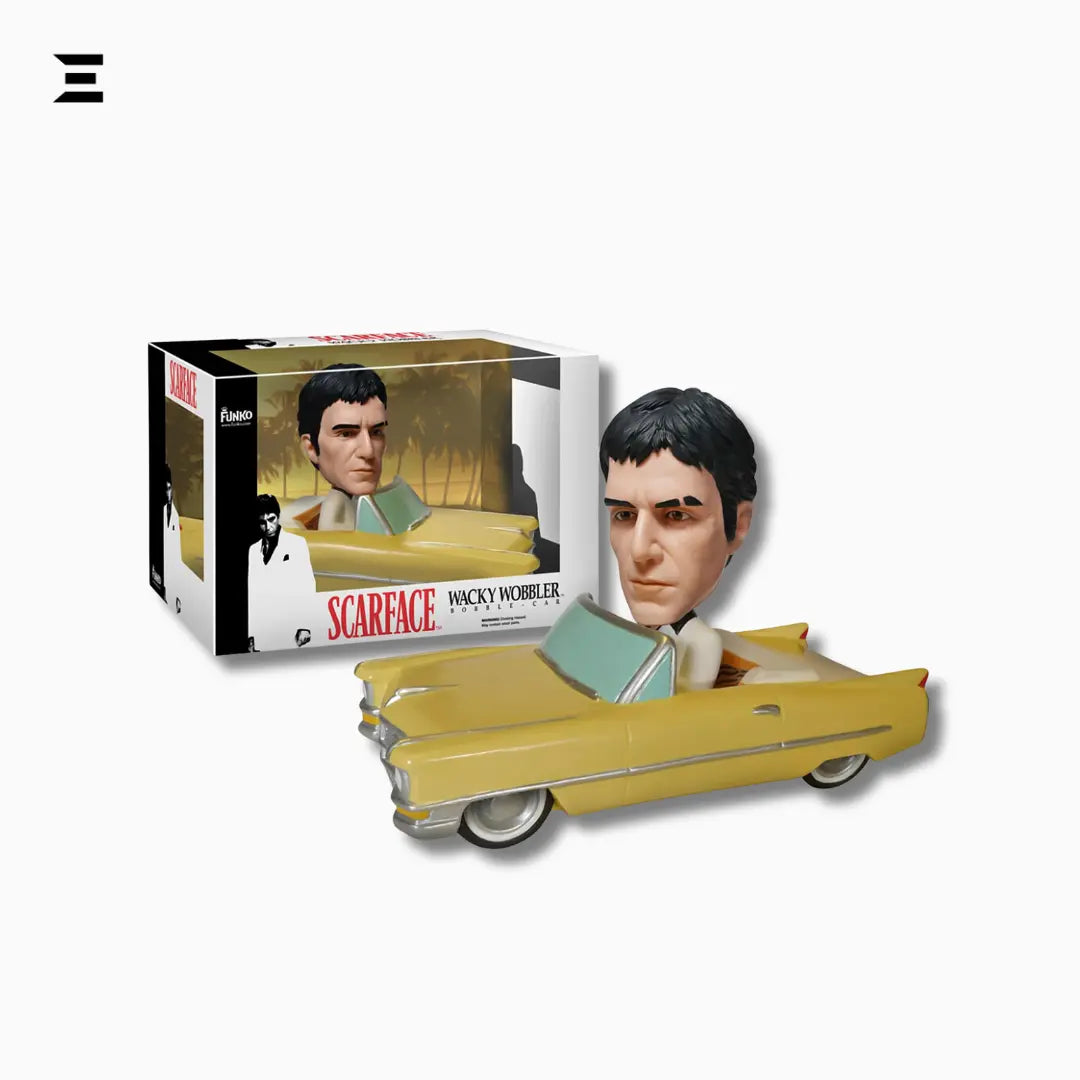 Scarface Wacky Wobbler – Yellow 1963 Cadillac Bobble Car by Funko IBRELIA