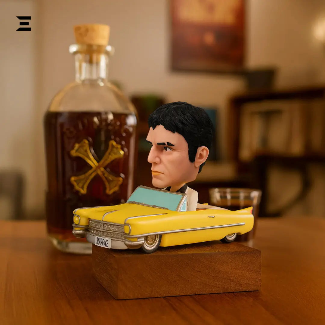 Scarface Wacky Wobbler – Yellow 1963 Cadillac Bobble Car by Funko IBRELIA