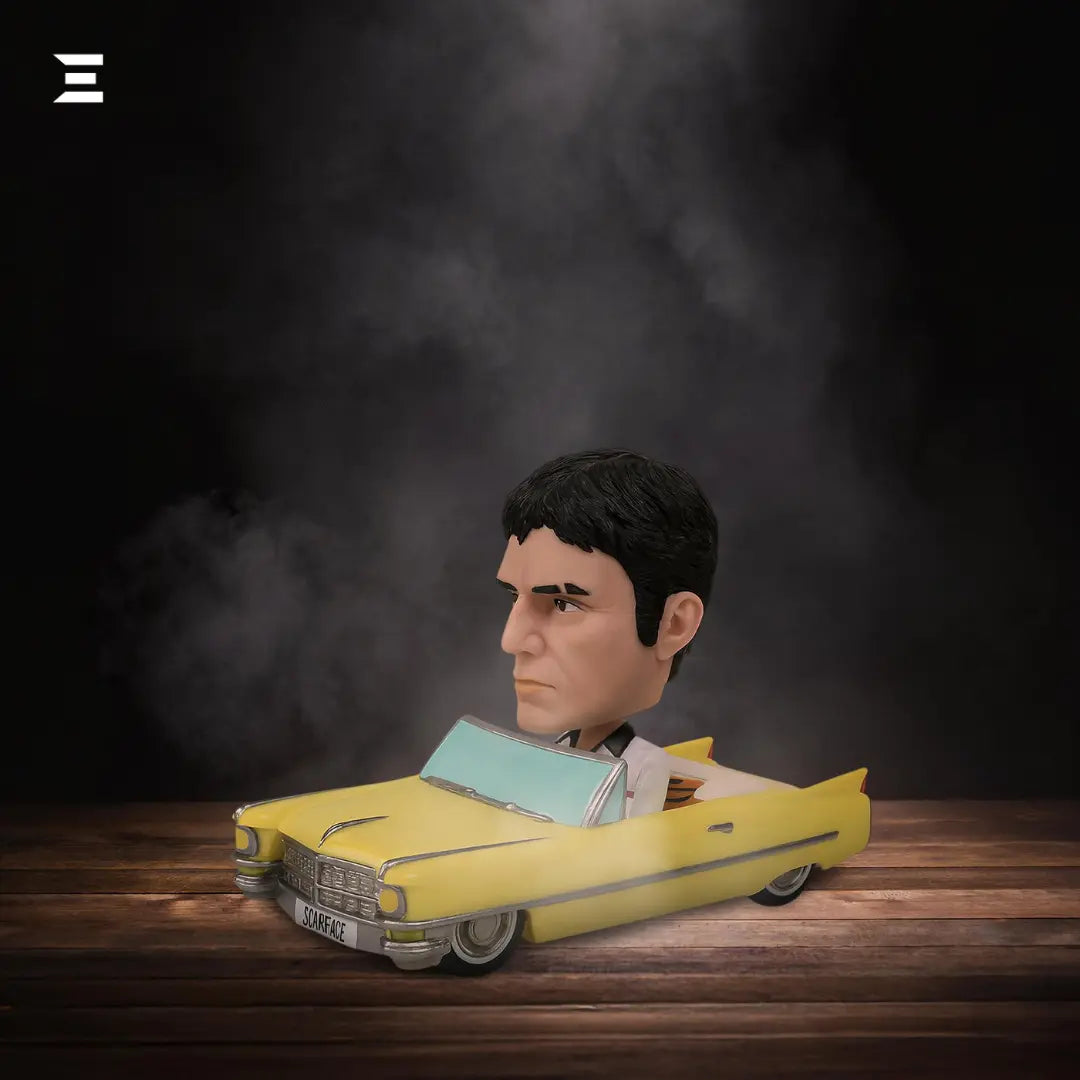 Scarface Wacky Wobbler – Yellow 1963 Cadillac Bobble Car by Funko IBRELIA