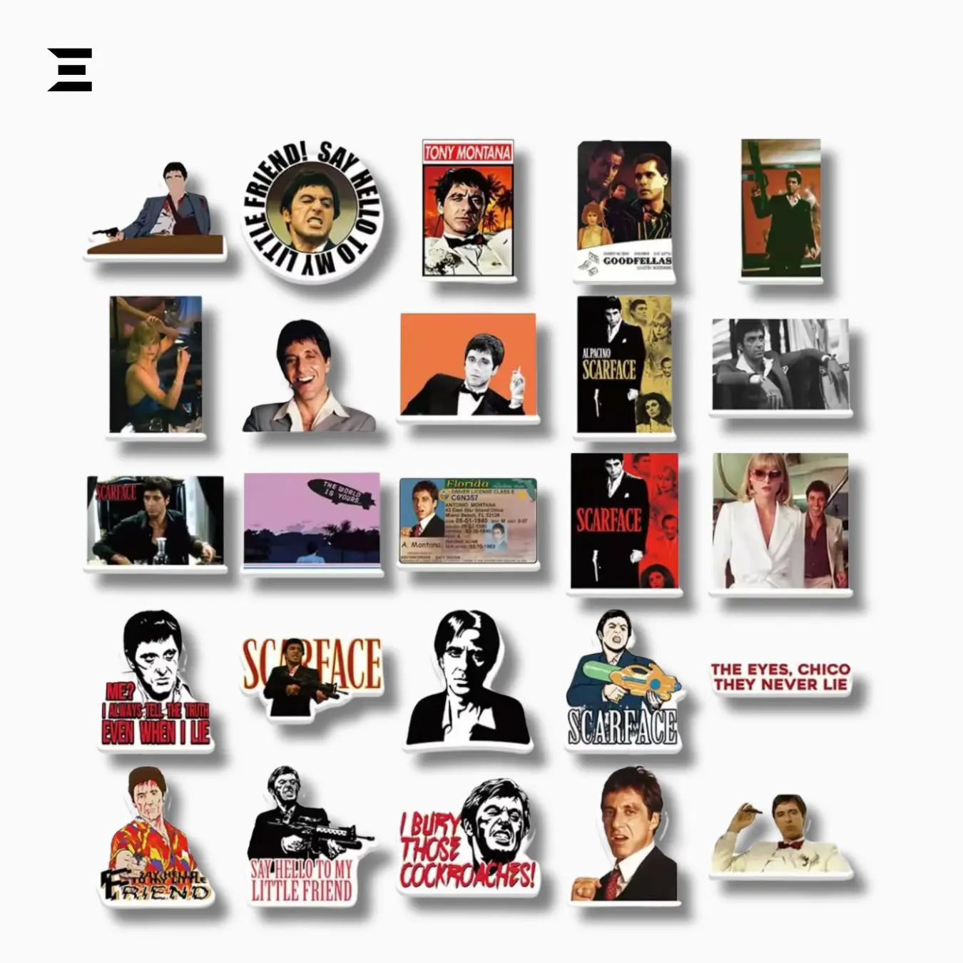 Scarface Movie Sticker Pack (50pcs) – Waterproof Vinyl Stickers IBRELIA