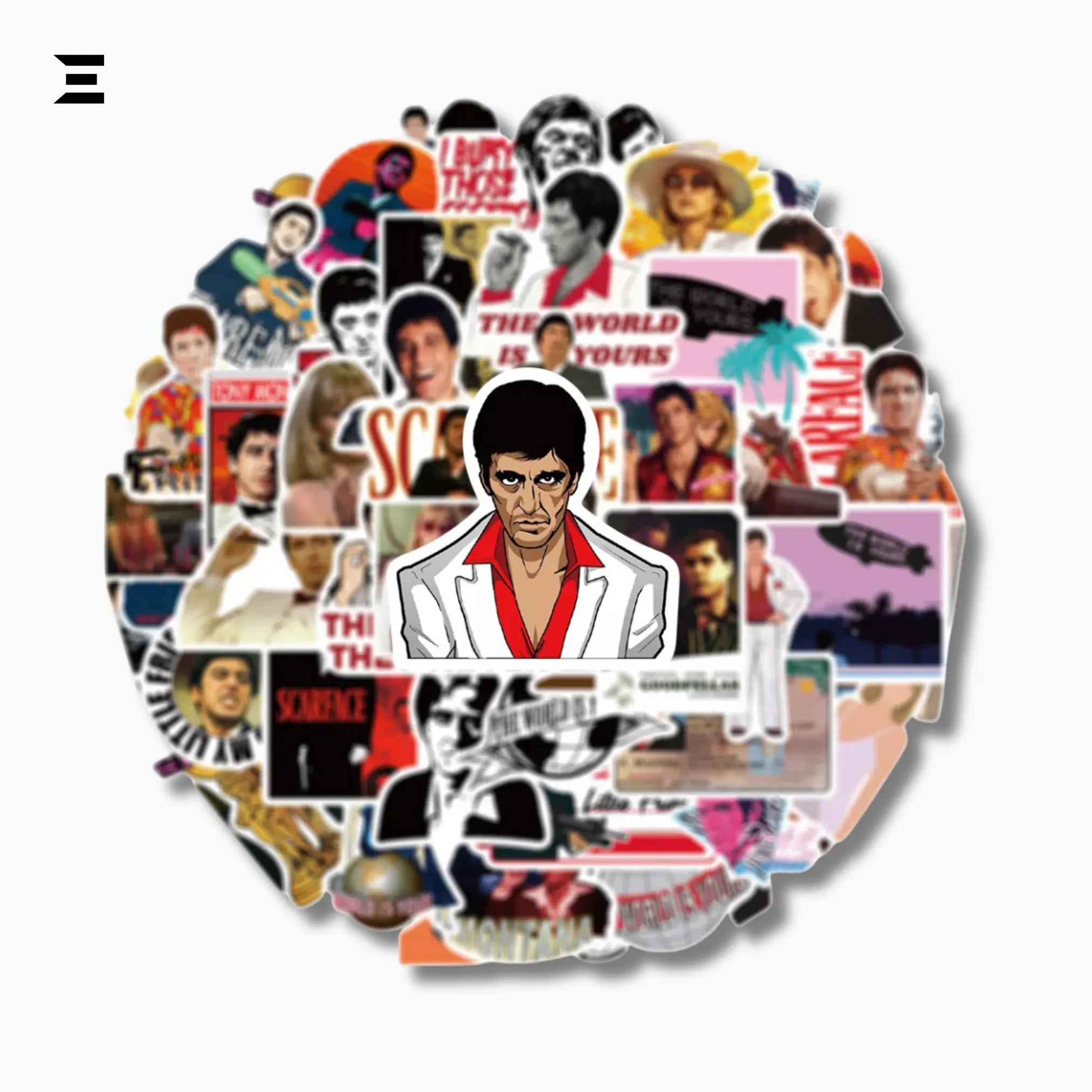 Scarface Movie Sticker Pack (50pcs) – Waterproof Vinyl Stickers IBRELIA