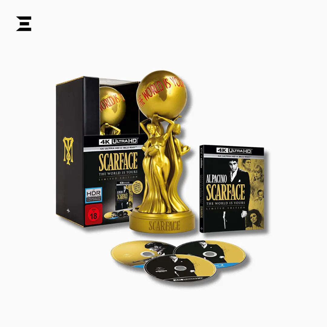 Scarface: The World Is Yours – Limited Edition Box Set [Blu-ray + 4K UHD + Statue] IBRELIA