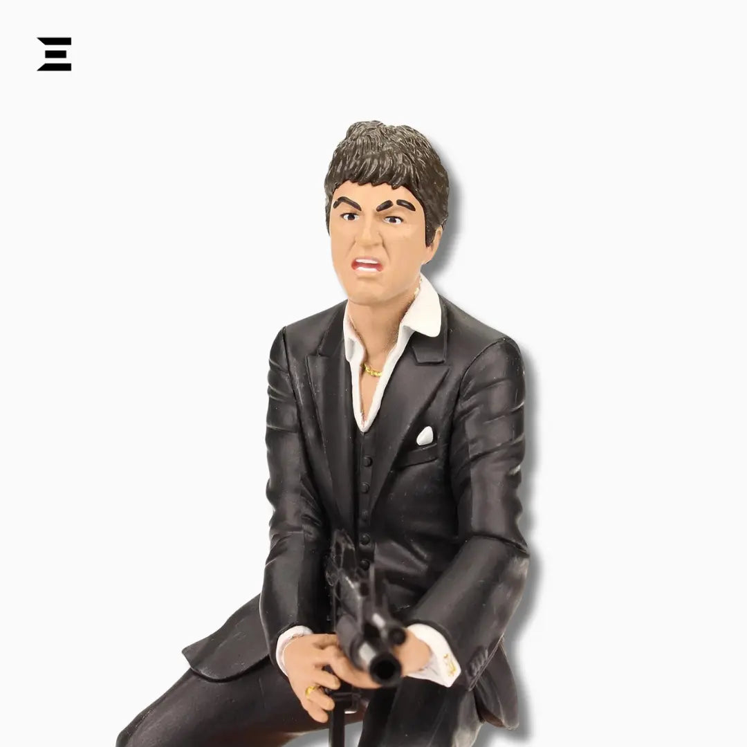 Scarface Tony Montana Figure – “Say Hello to My Little Friend” Collectible Statue IBRELIA