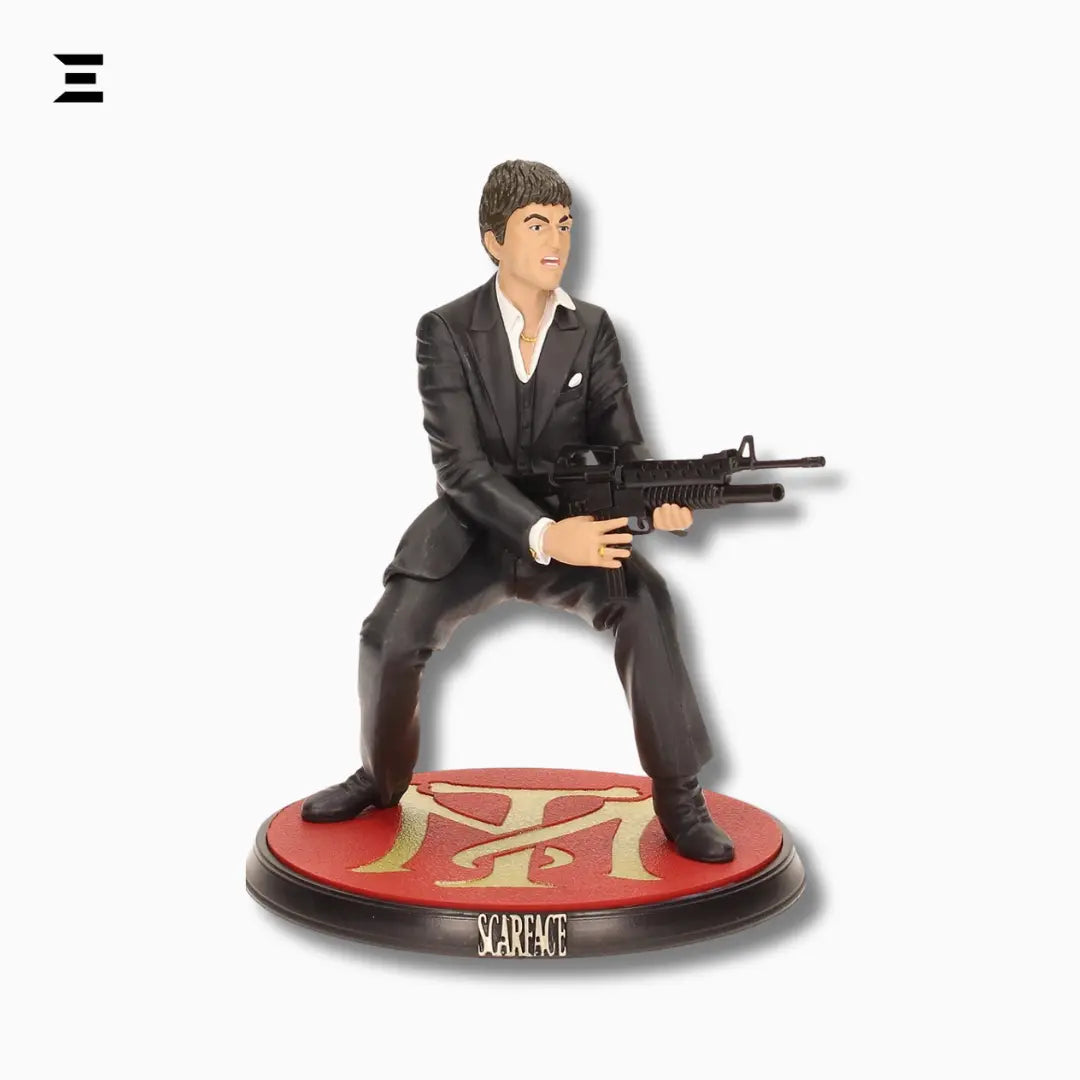 Scarface Tony Montana Figure – “Say Hello to My Little Friend” Collectible Statue IBRELIA