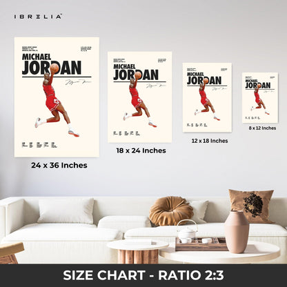 Michael Jordan Air Dunk – 4K Ultra Wrap Frame Wall Art in Pakistan | IBRELIA™ - IBRELIA