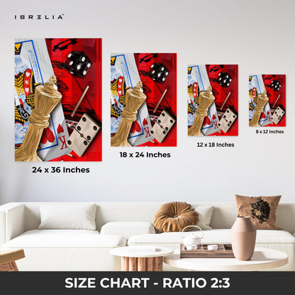 Royal Flush Wall Frame | 4K Ultra Wrap Frame Wall Art in Pakistan | IBRELIA™ - IBRELIA