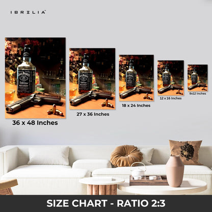Casino Lifestyle Blackjack Whiskey 3 Panel 4K Ultra HD Wall Art in Pakistan | IBRELIA™ IBRELIA