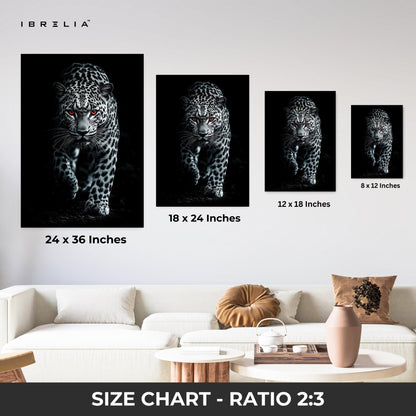 Red - Eyed Leopard Wall Frame | 4K Ultra Wrap Frame Wall Art in Pakistan | IBRELIA™ - IBRELIA