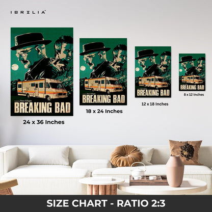 Breaking Bad “Heisenberg & Jesse” Classic Edition – 4K Ultra Wrap Frame Wall Art in Pakistan | IBRELIA™ - IBRELIA