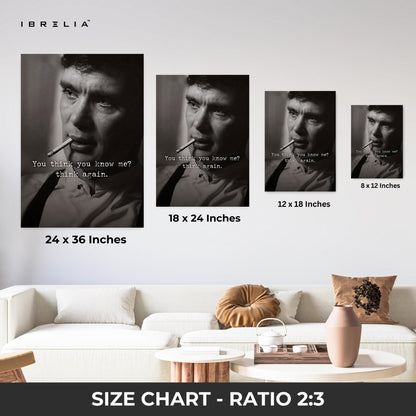 You Think You Know Me? Think Again – Cinematic Noir Wall Frame | 4K Ultra Wrap Frame Wall Art in Pakistan | IBRELIA™ - IBRELIA