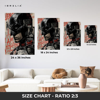 Batman Vengeance Edition – 4K Ultra Wrap Frame Wall Art in Pakistan | IBRELIA™ - IBRELIA