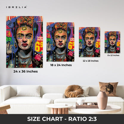 Frida Street Queen – 4K Ultra Wrap Frame Wall Art in Pakistan | IBRELIA™ - IBRELIA