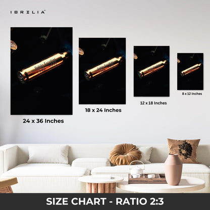 Pablo Escobar Bullet Shell Wall Frame | 4K Ultra Wrap Frame Wall Art in Pakistan | IBRELIA™ - IBRELIA