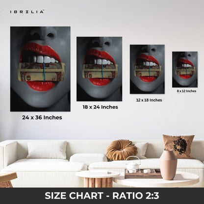 Red Temptation Wall Frame | 4K Ultra Wrap Frame Wall Art in Pakistan | IBRELIA™ - IBRELIA