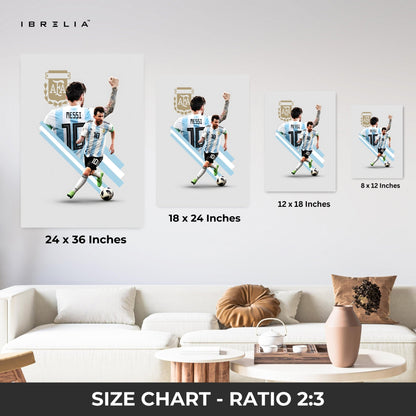 Lionel Messi Wall Art – AFA Edition | IBRELIA™ - IBRELIA