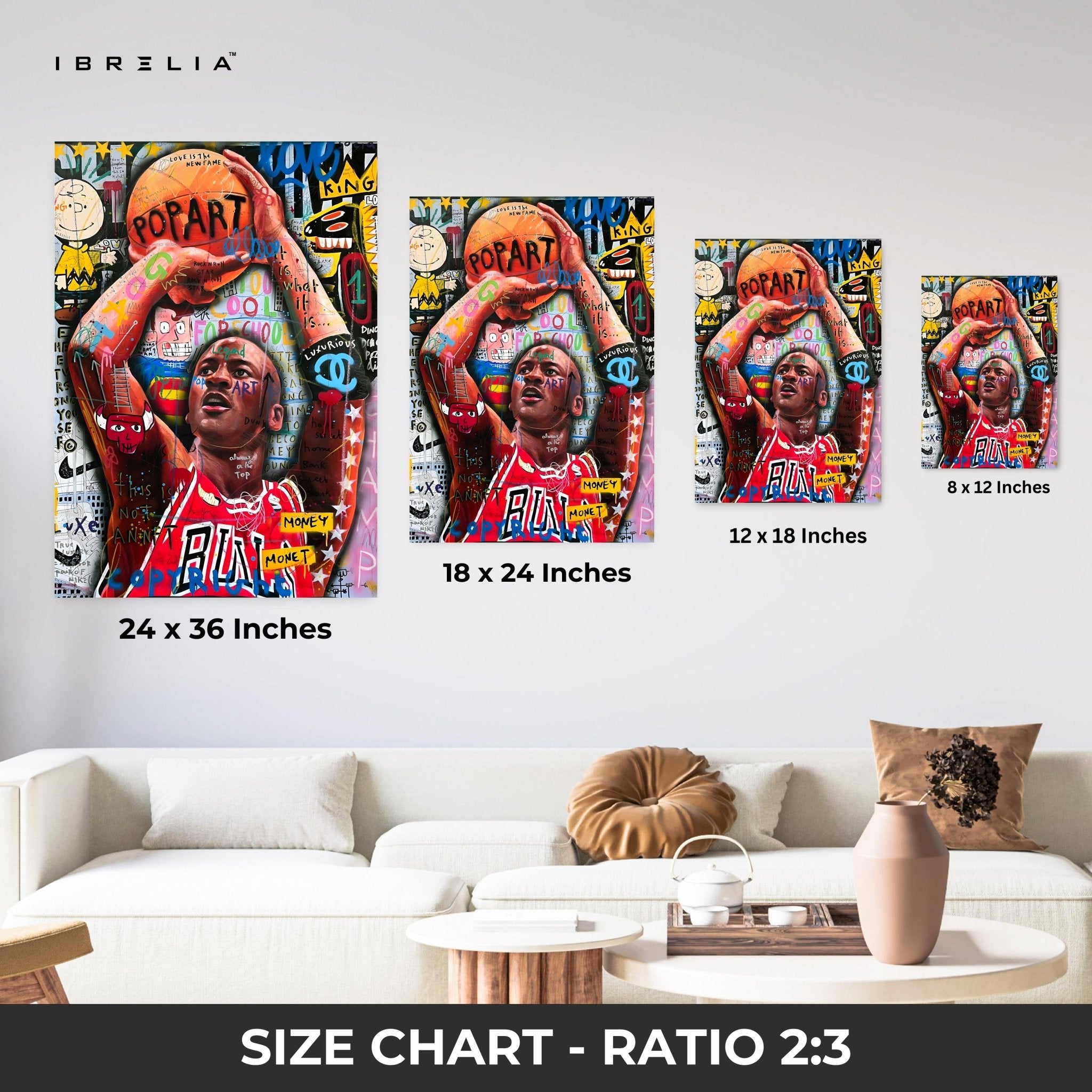 Michael Jordan “Pop Art Legend” 4K Wall Art in Pakistan | IBRELIA™ - IBRELIA