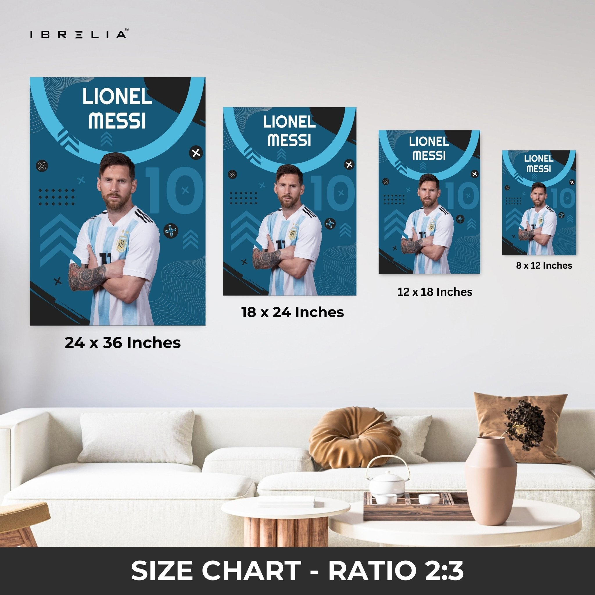 Lionel Messi Argentina Edition – 4K Ultra Wrap Frame Wall Art in Pakistan | IBRELIA™ - IBRELIA