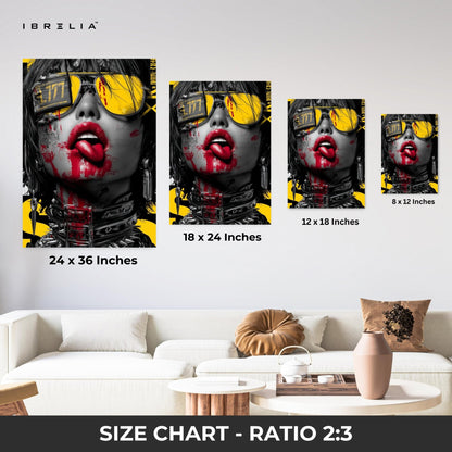 Cyberpunk Rebel Wall Frame | 4K Ultra Wrap Frame Wall Art in Pakistan | IBRELIA™ - IBRELIA