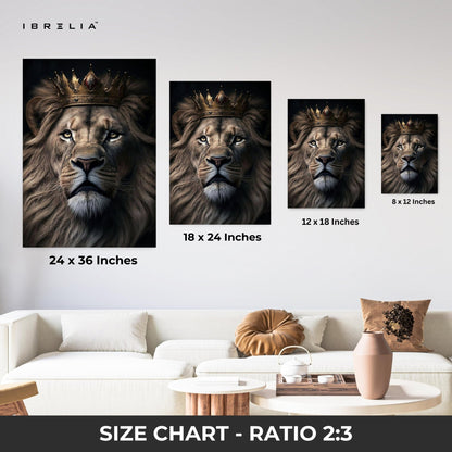 Lion King Wall Frame | 4K Ultra Wrap Frame Wall Art in Pakistan | IBRELIA™ - IBRELIA