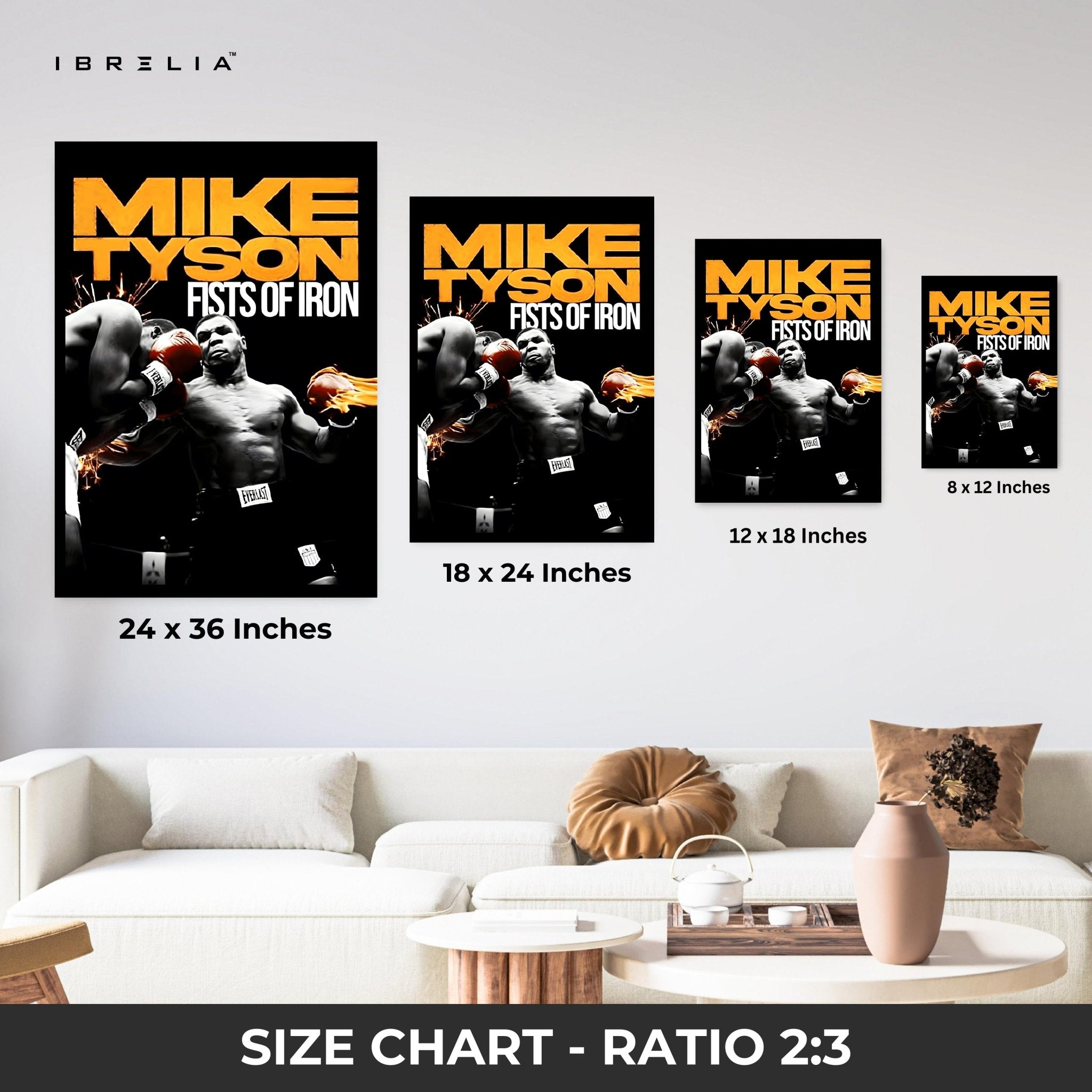 Mike Tyson Wall Art – Fists of Iron Edition | IBRELIA™ - IBRELIA