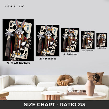 King of Spades Cartoon Royal Trio 3 Panel 4K Ultra HD Wall Art in Pakistan | IBRELIA™ IBRELIA