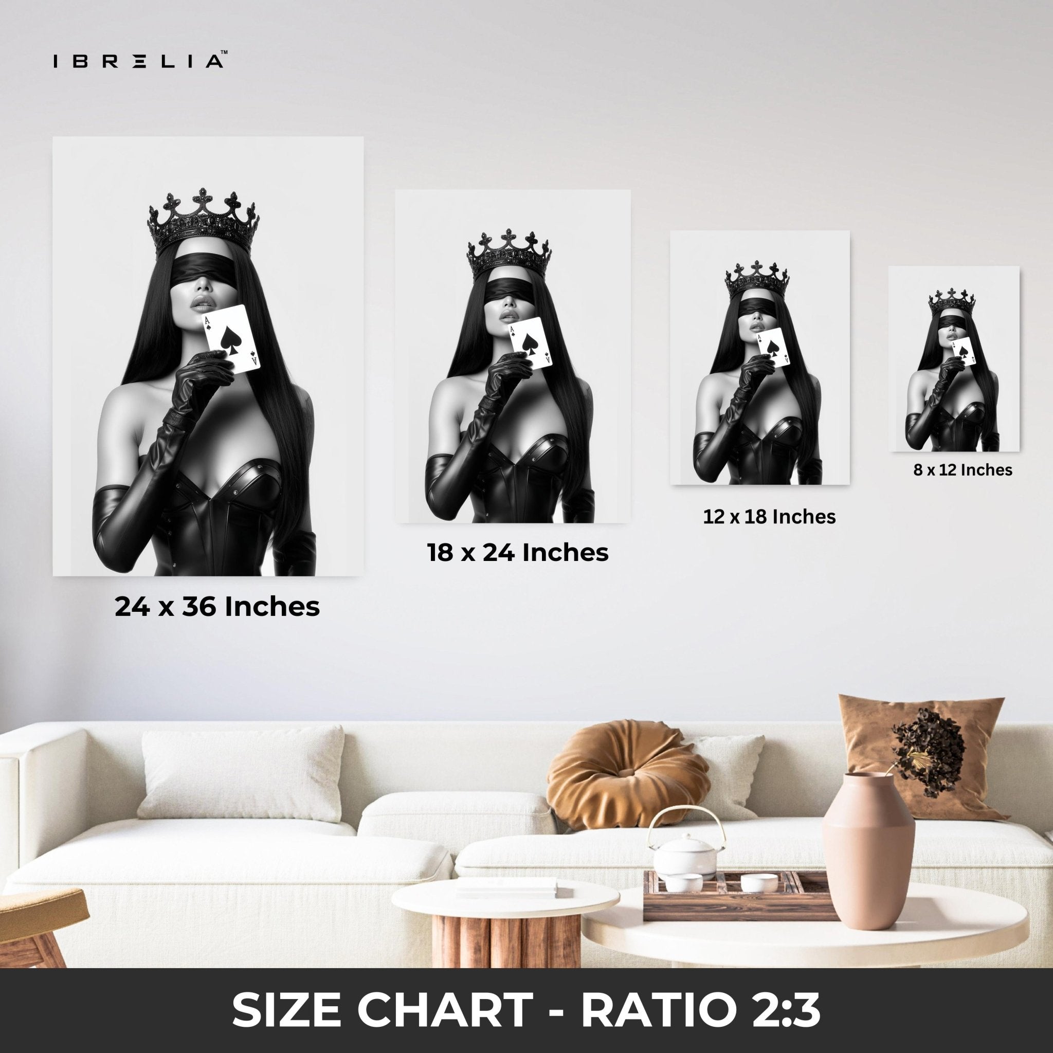 Ace Queen Wall Frame | 4K Ultra Wrap Frame Wall Art in Pakistan | IBRELIA™